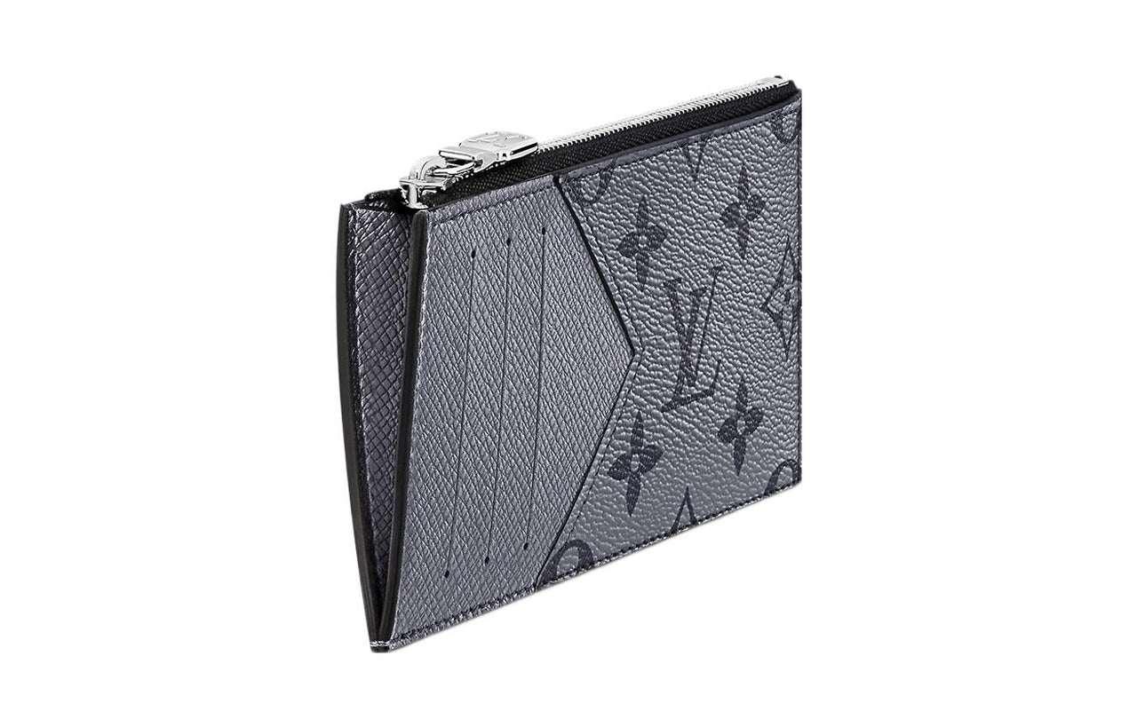 LOUIS VUITTON Coin Card Holder Gunmetal Grey