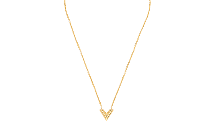 LOUIS VUITTON Necklace Essential V Gold