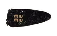 MIU MIU Hair Clips Women's Black