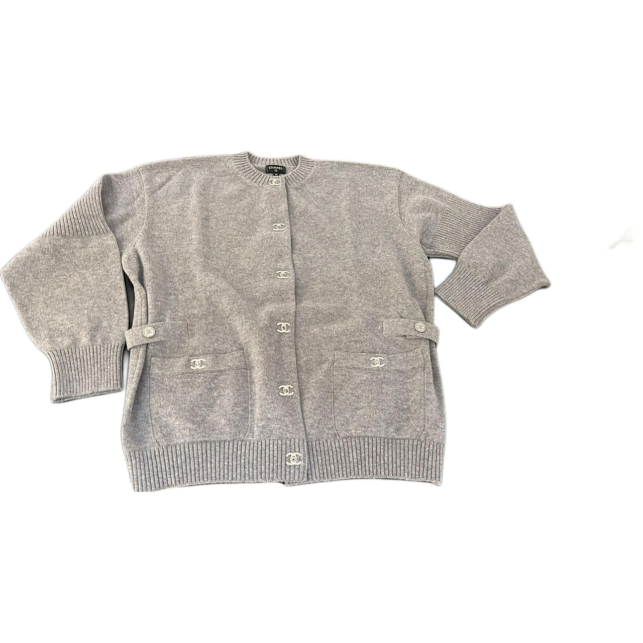 CHANEL 24 Fall Winter New Arrivals Knitwear Unisex Gray
