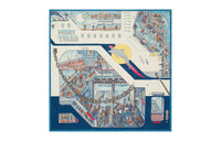 HERMES Cashmere Silk Silk Scarves Unisex Blue
