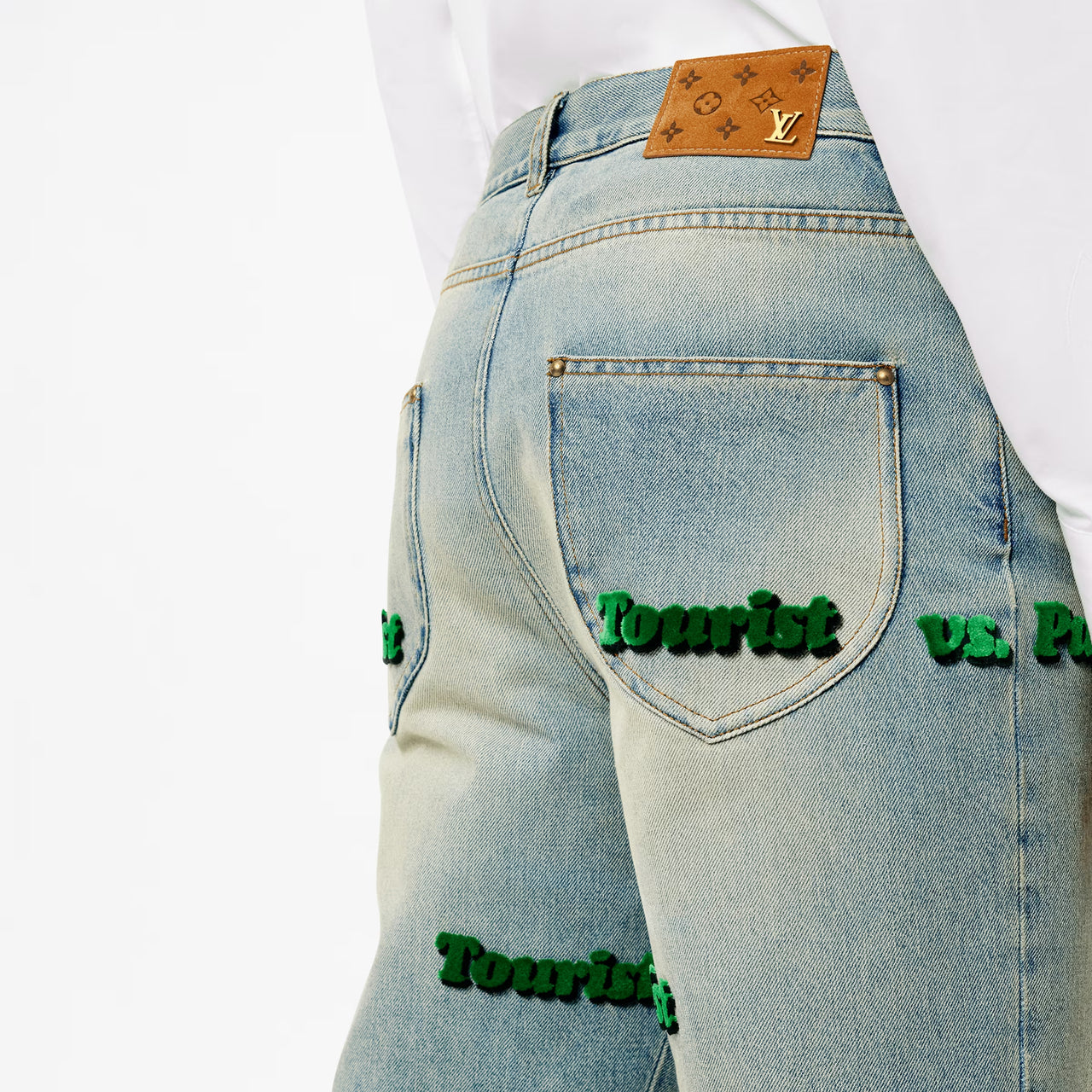 LOUIS VUITTON Tourist Vs Purist Tuffetage Denim Pants
