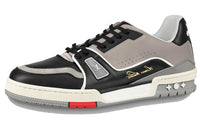 LOUIS VUITTON Trainer Stylish Skateboarding Shoes Unisex Black Gray
