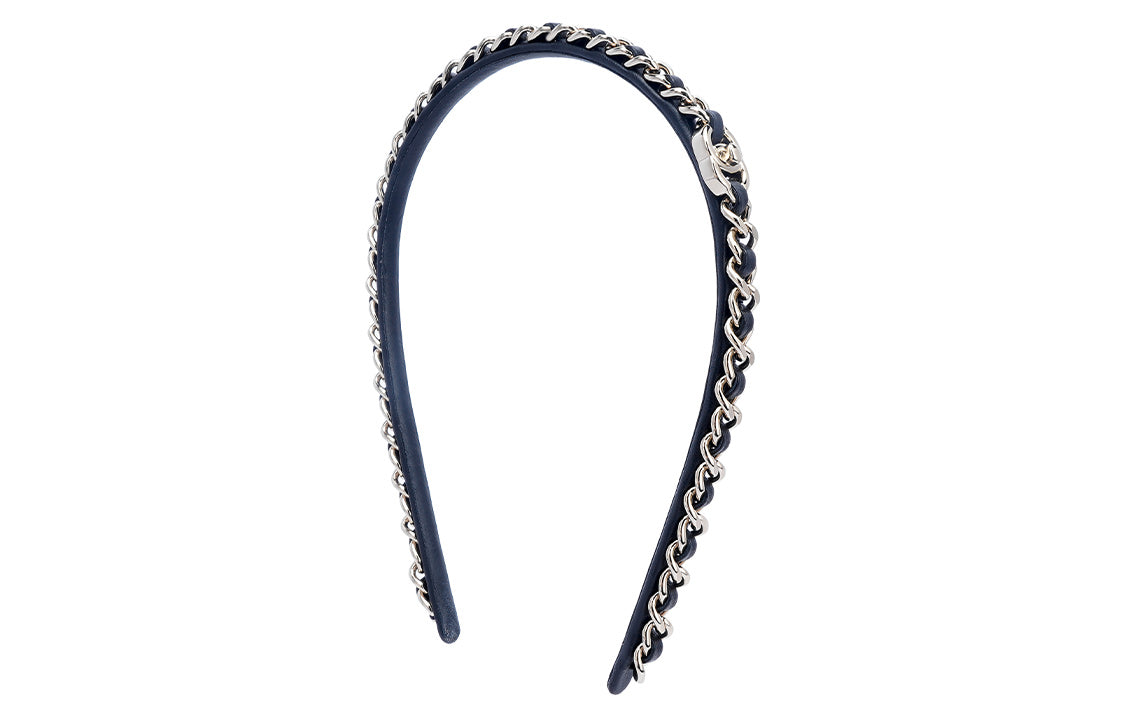 CHANEL Lambskin Headbands Women's Black