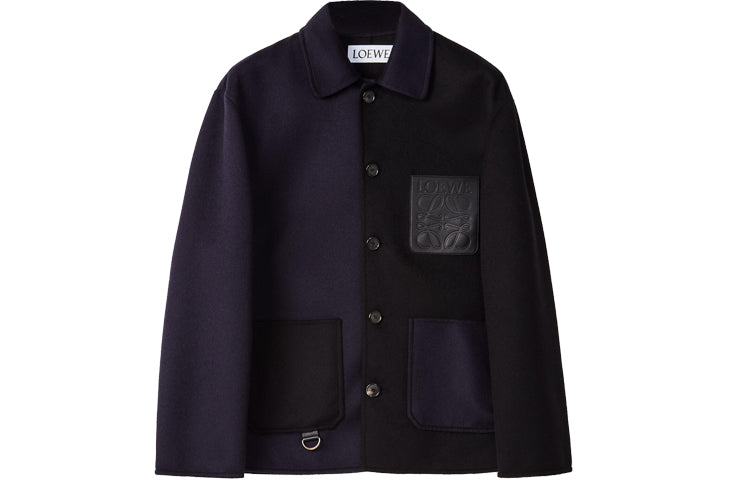 LOEWE Jackets Men Navy Blue