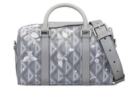 DIOR Lingot Canvas Lily Embroidery One Shoulder Crossbody Portable Travel Bag Men's Dio Gray