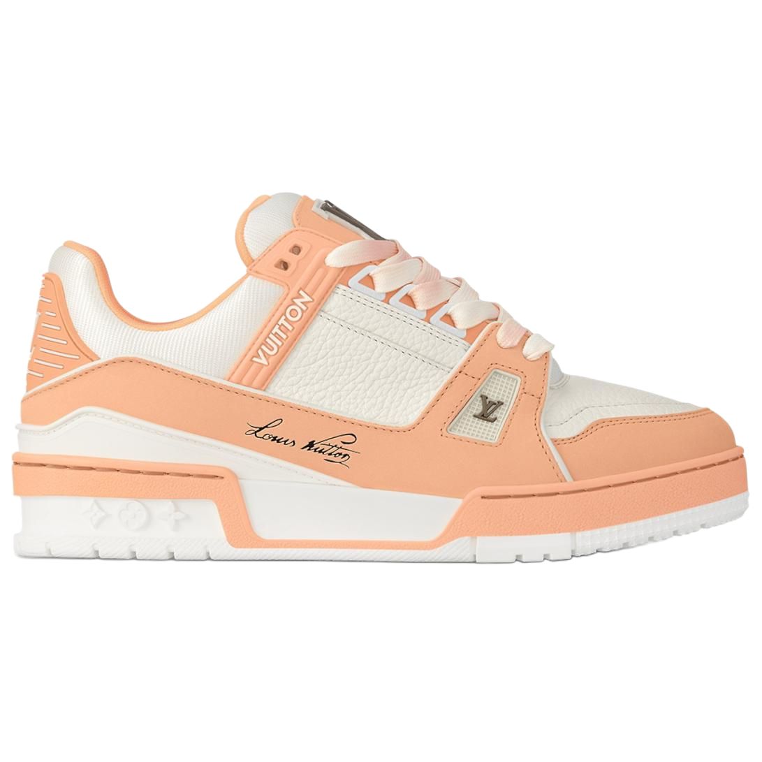 LOUIS VUITTON Trainer Low-Top Skateboard Shoes Women's Orange