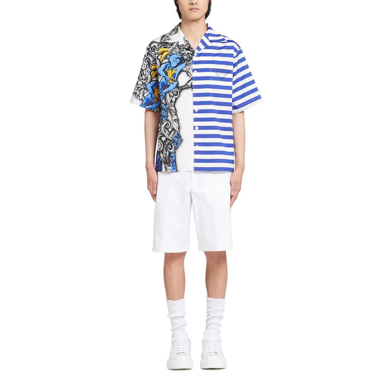 PRADA Shirts Men Blue