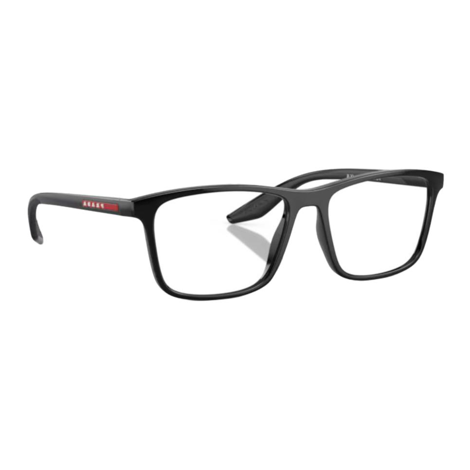 PRADA Nylon Square Eyeglass Frames Men's Black