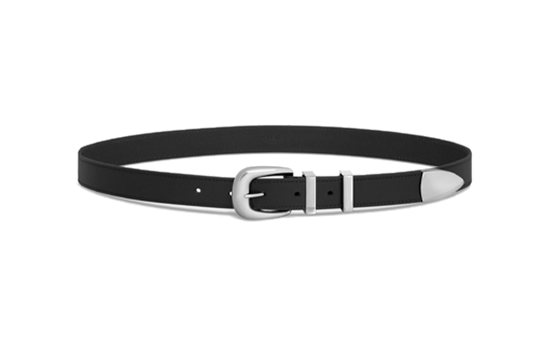 CELINE Medium Western Belt In Vintage Calfskin