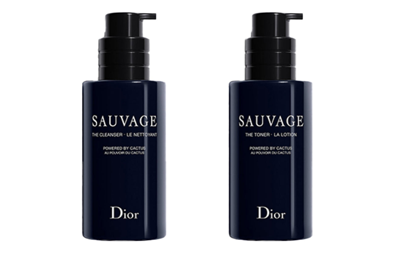 DIOR Men's Pure Wilderness Cleanser Toner Skincare Sets Hydrating 125ml+100ml
