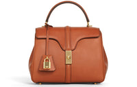 CELINE 16 Cow Leather Portable Crossbody Bag, Shoulder Bag Trumpets Women's Brown