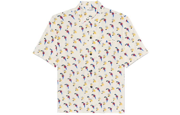 SAINT LAURENT Shirts Men Ecru