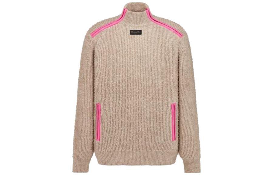 DIOR Logo Patch High Neck Jumper