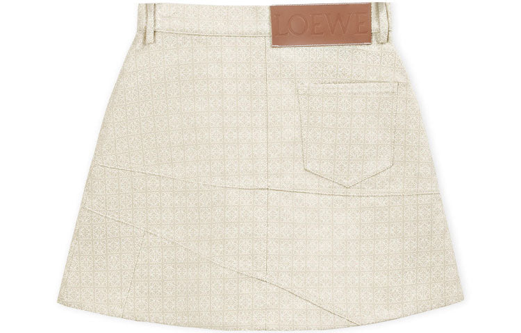 LOEWE Casual Short Skirts Women's Beige