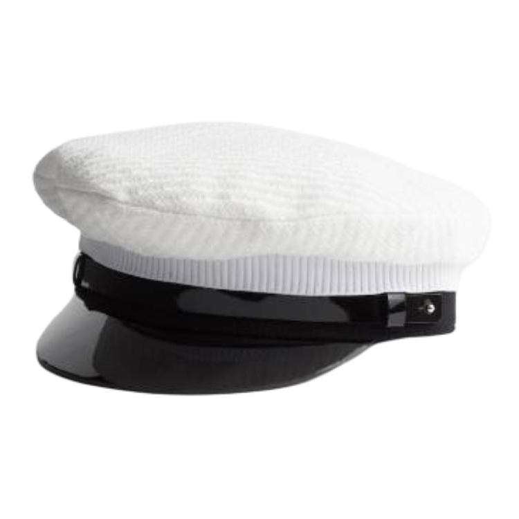 PRADA Fabric, Patent Leather Hats & Caps Men's White