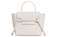 CELINE Grained Calfskin Catfish Bag Handbag Shoulder Bag Crossbody Bag Women's White