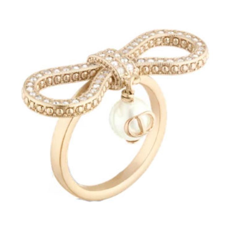 DIOR Resin Rings Women's Champagne
