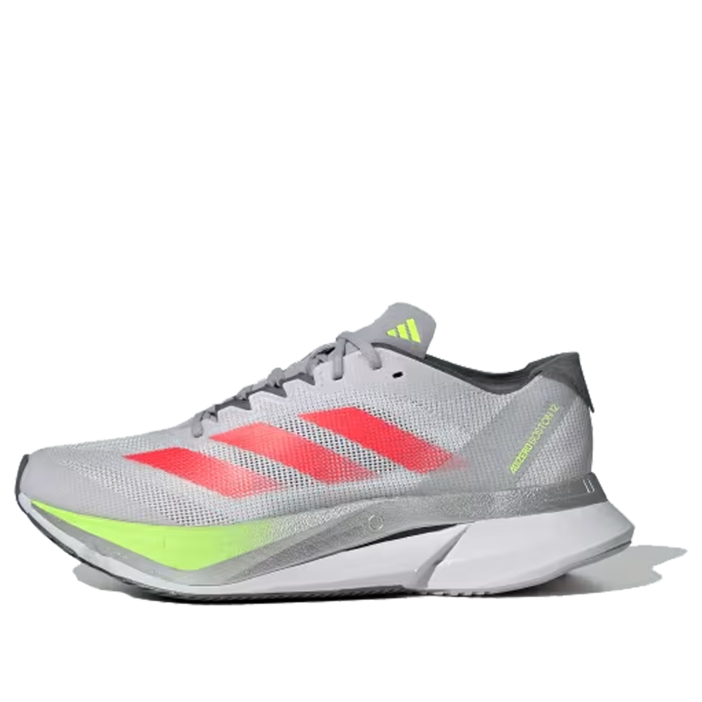 (WMNS) adidas Adizero Boston 12 'Dash Grey Lucid Red Lucid Lemon' JI4473