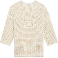 CELINE Triomphe Baja In Crocheted Wool