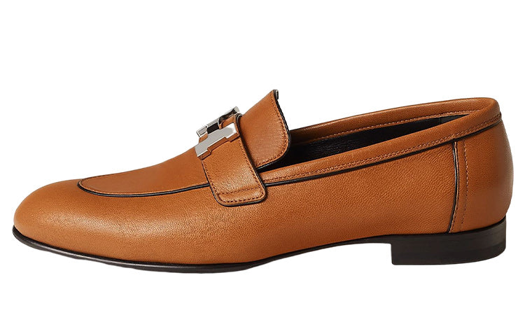 HERMES Paris Casual Single Shoes Women's Brown