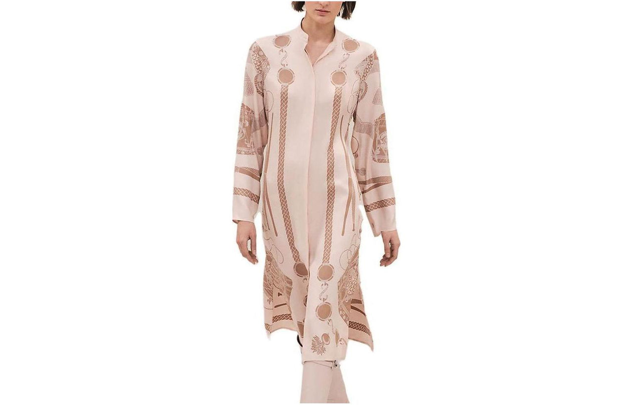 HERMES Long-Sleeved Dresses Women's Multicolor