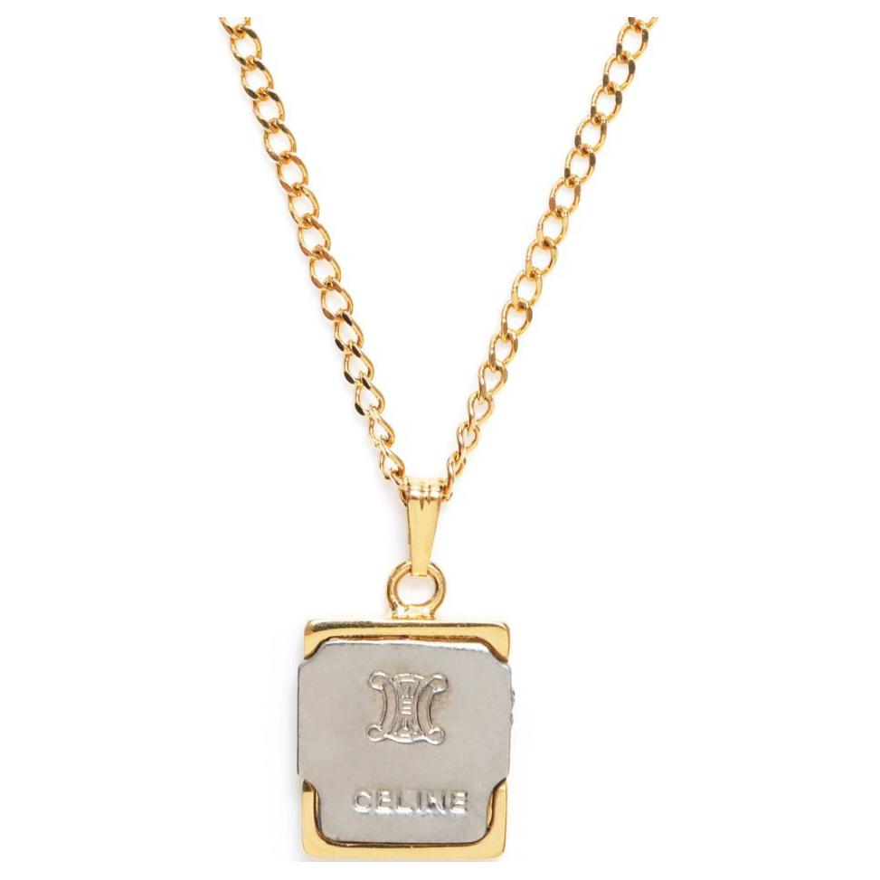 CELINE Gold-Plated Necklaces Women's Gold