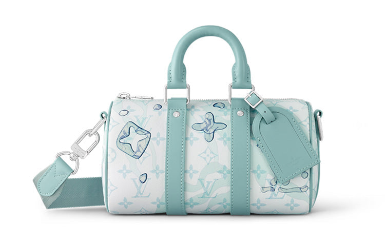 LOUIS VUITTON Keepall Bandouliere 25 Crystal Blue