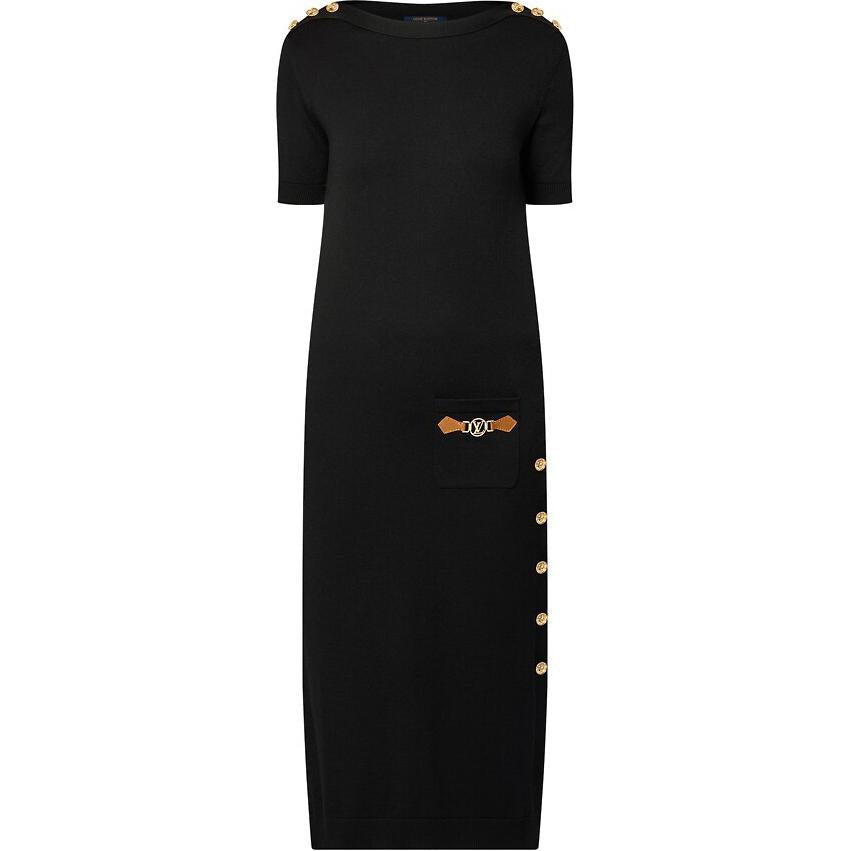 LOUIS VUITTON Dauphine Tab Knit Maxi Dress