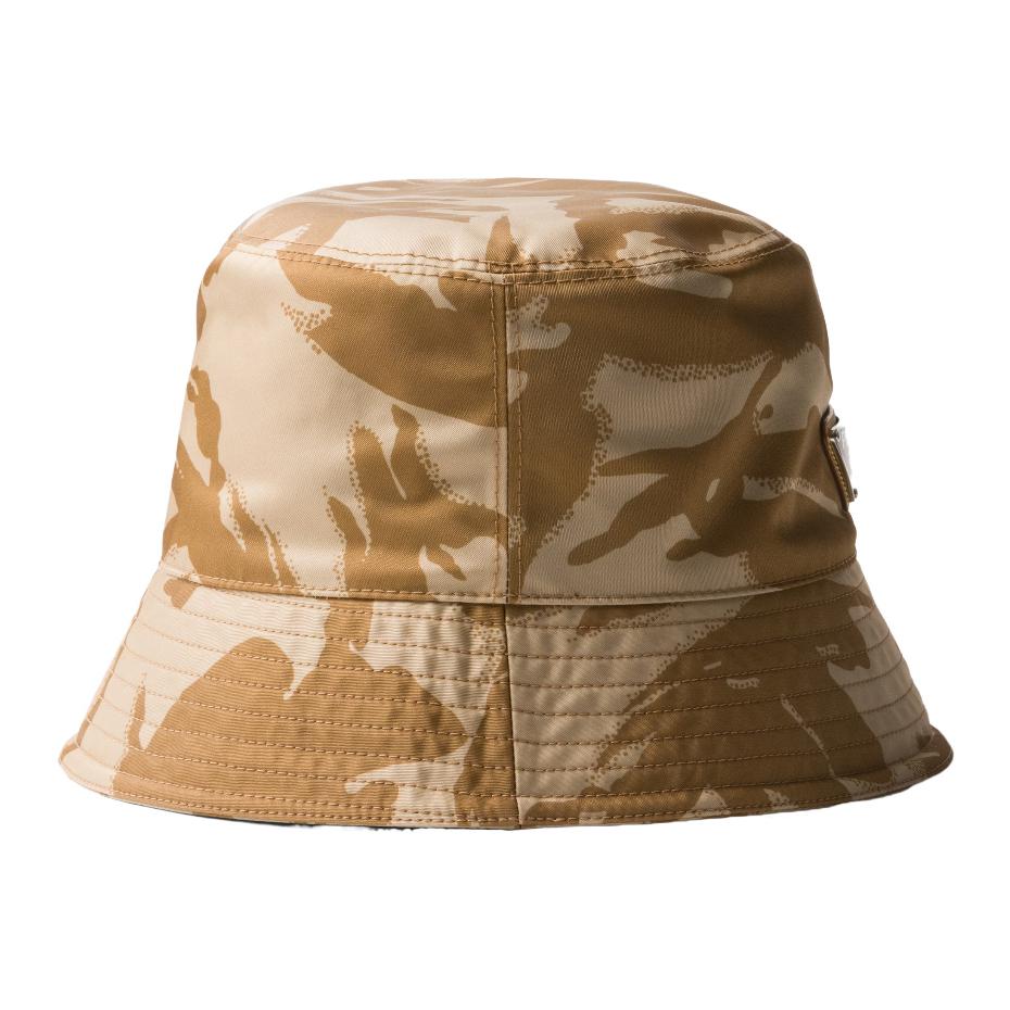 PRADA Fabric Bucket Hats Men's Khaki