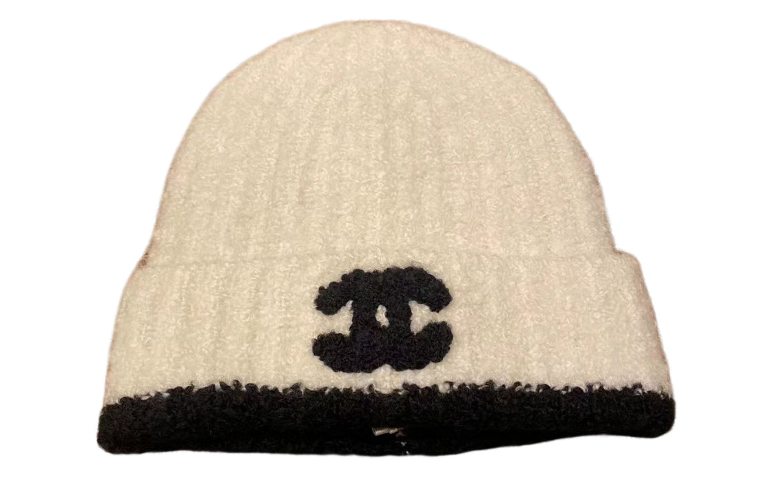 CHANEL Wool Beanies Women's White