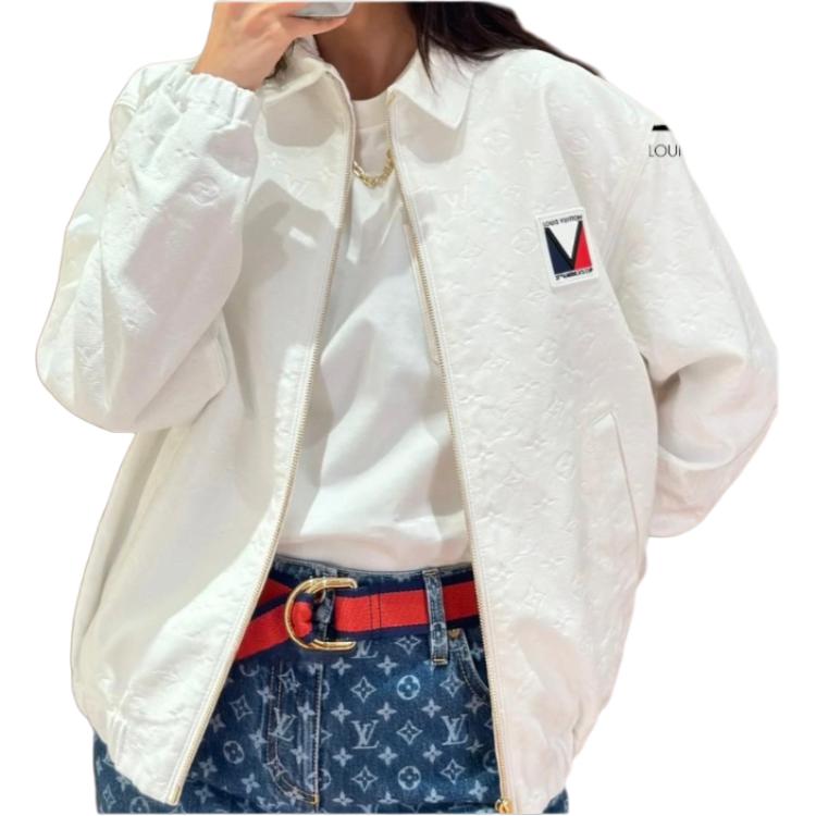 LOUIS VUITTON Lv X Ac Embossed Monogram Bomber Jacket