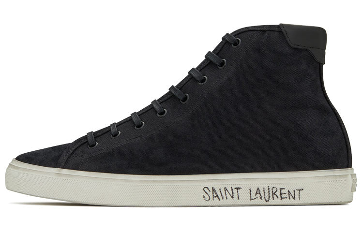 SAINT LAURENT Malibu Mid Black White