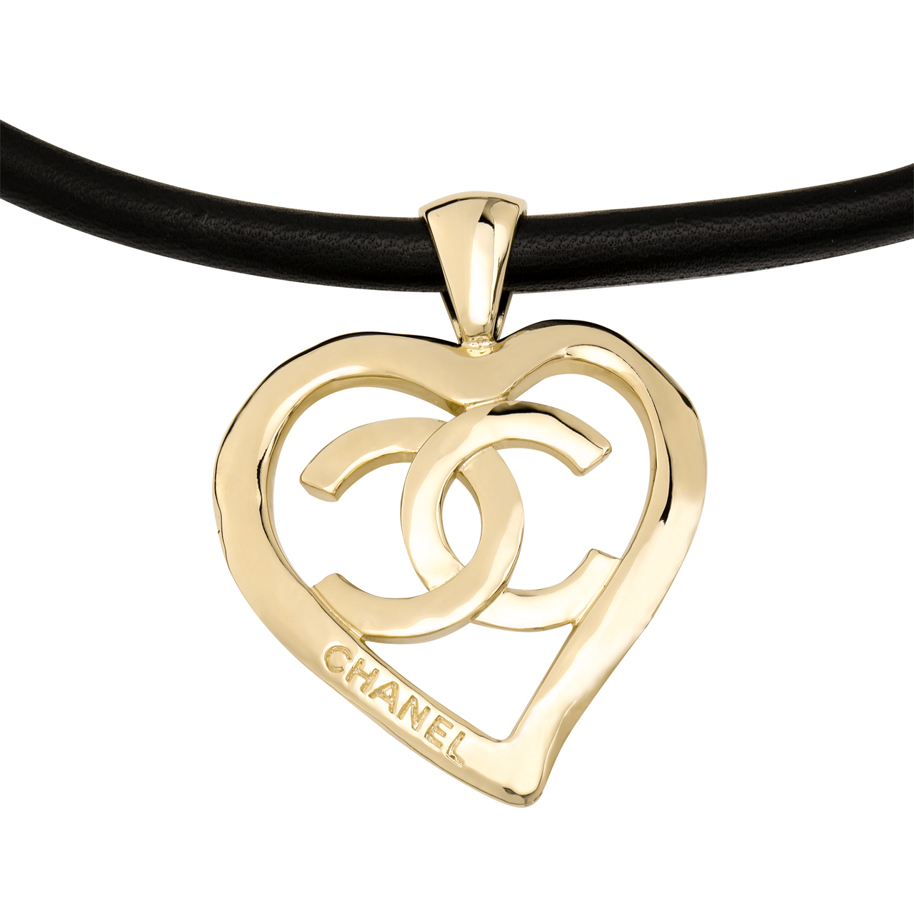 CHANEL Necklaces Women's Black