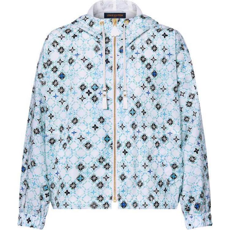 LOUIS VUITTON Monogram Tile Hooded Parka