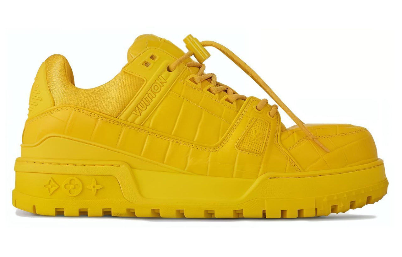 LOUIS VUITTON Lv Trainer Maxi Sneaker Yellow