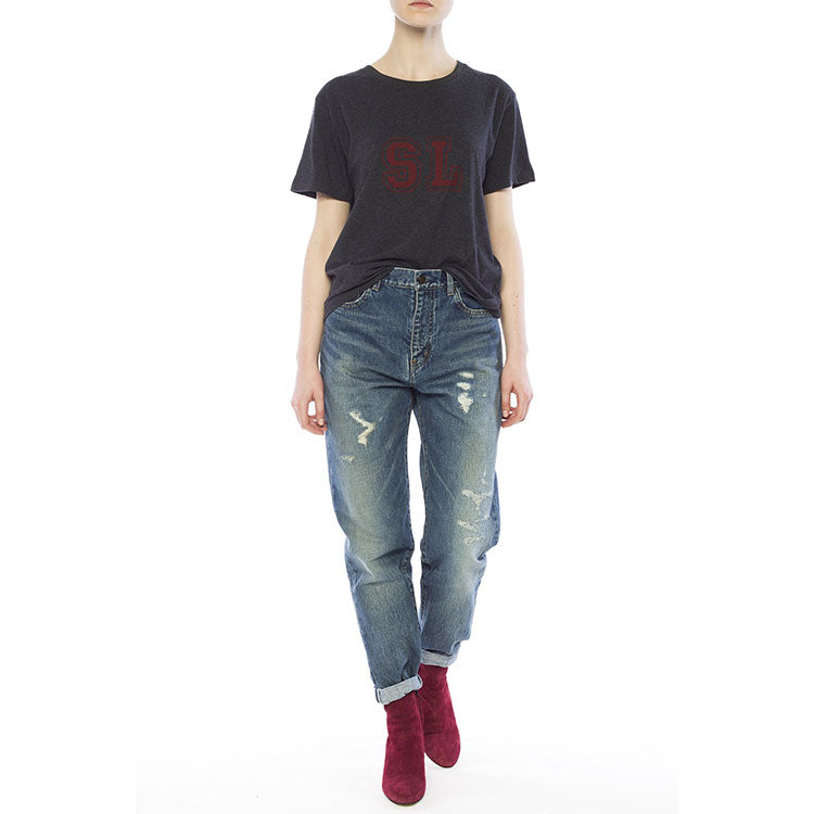 SAINT LAURENT T-Shirt Women's Gray
