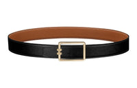 HERMES Leather Belts Men Black