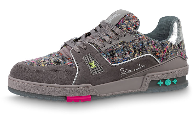 LOUIS VUITTON Lv Trainers 'Grey With Colorful Mesh'