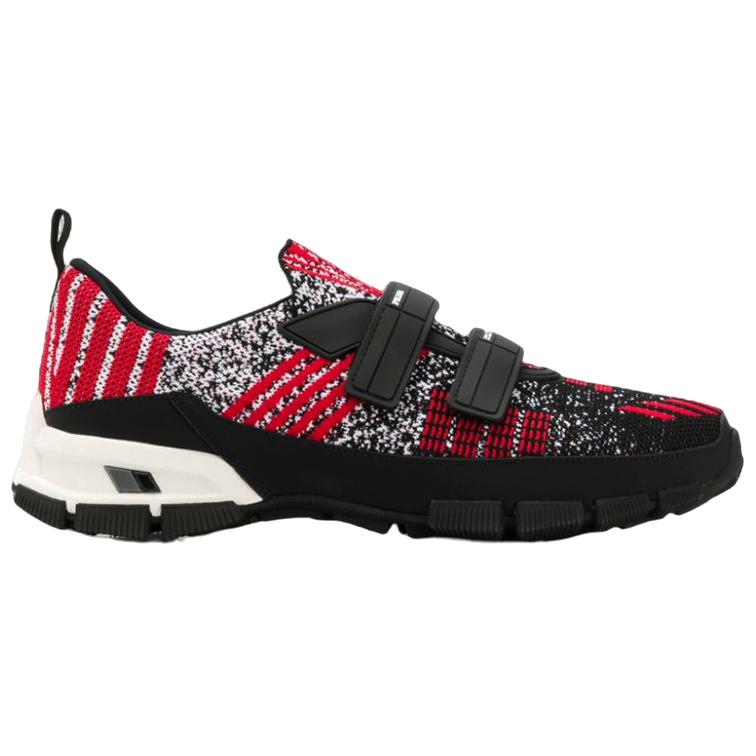 PRADA Casual Shoes Men's Black Red