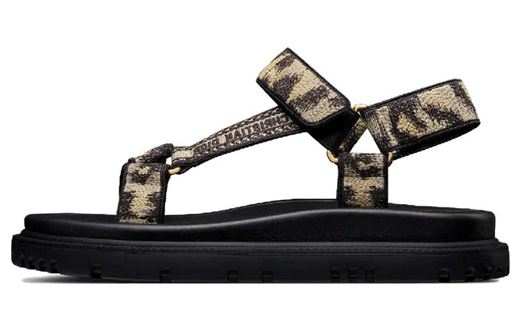 DIOR DIORiviera D Wave Beach Sandals Women's Beige