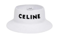 CELINE Felt Bucket Hats Unisex White