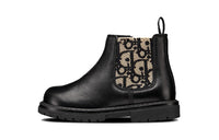 DIOR Slip-Resistant High-Top Toddler Shoes Black Infant And Toddler