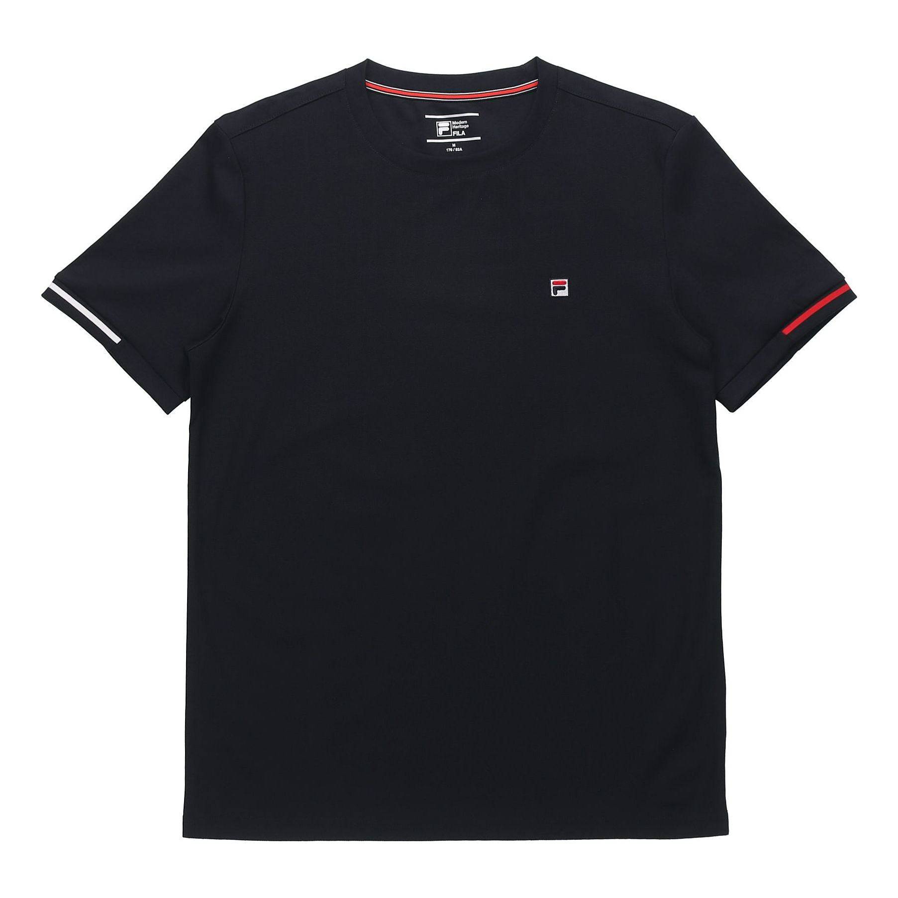 FILA Small Logo Jacquard Short Sleeve Navy Blue F11M031113F-NV