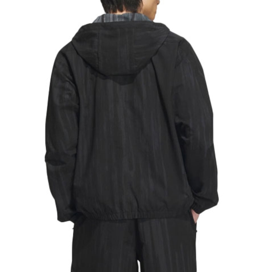 adidas Wuji Seersucker Woven Jacket Asia Sizing 'Black' IW1512