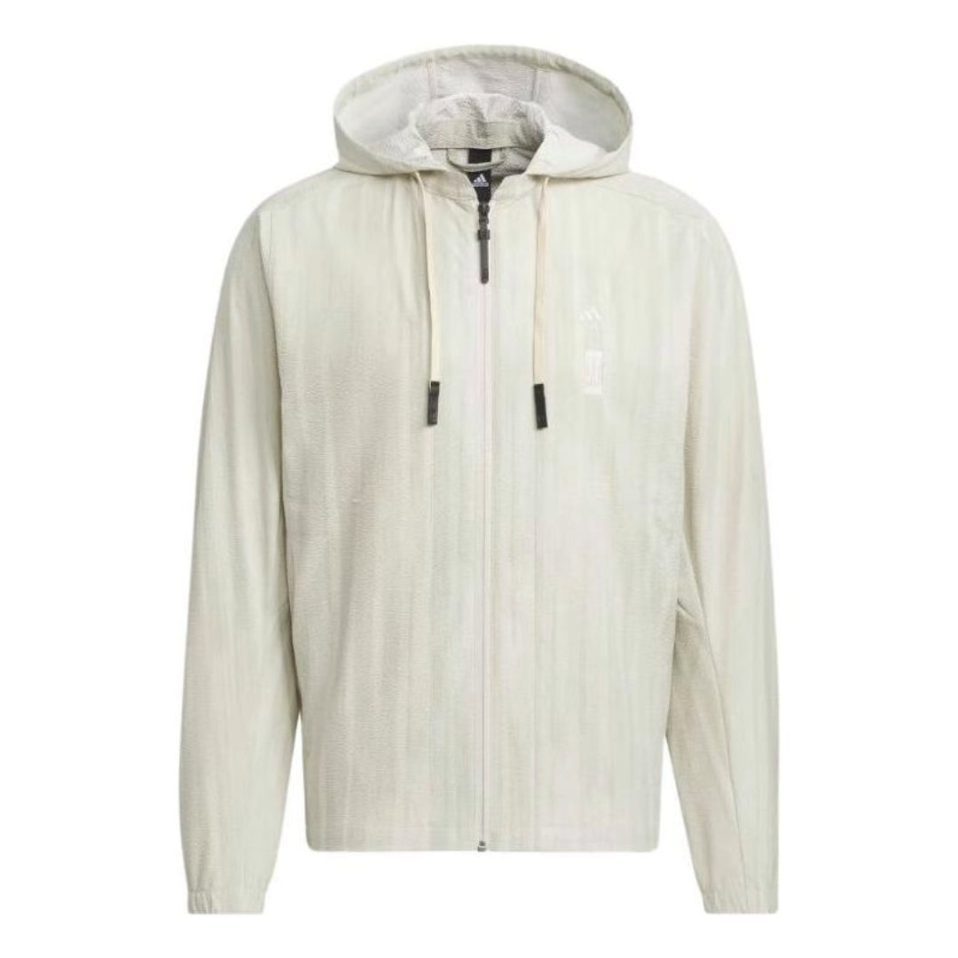 adidas Wuji Seersucker Woven Jacket Asia Sizing 'White' IW1513