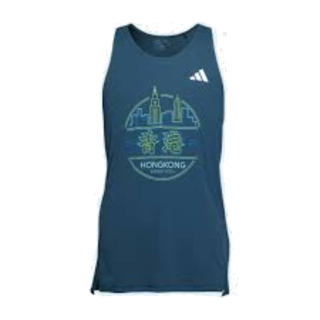 adidas HK Run Tank Top Asia Sizing 'Teal' IX7758