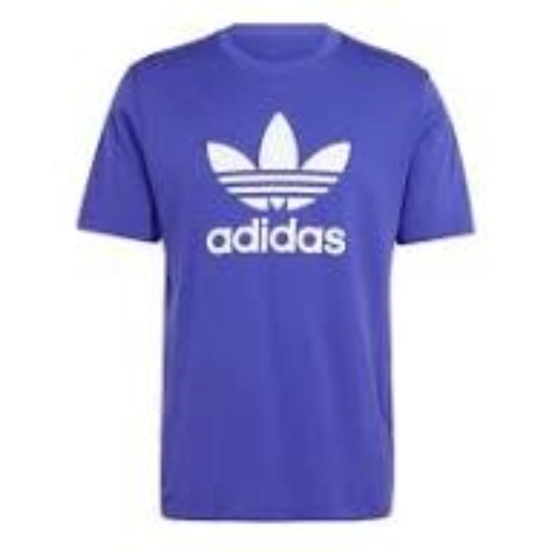 adidas Adicolor Trefoil T-Shirt Asia Sizing 'Purple White' IR7982