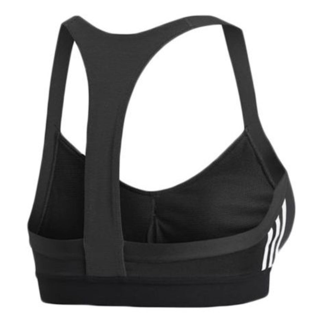 (WMNS) adidas All Me 3-Stripes Bra Asia Sizing 'Black Whtie' DU1290