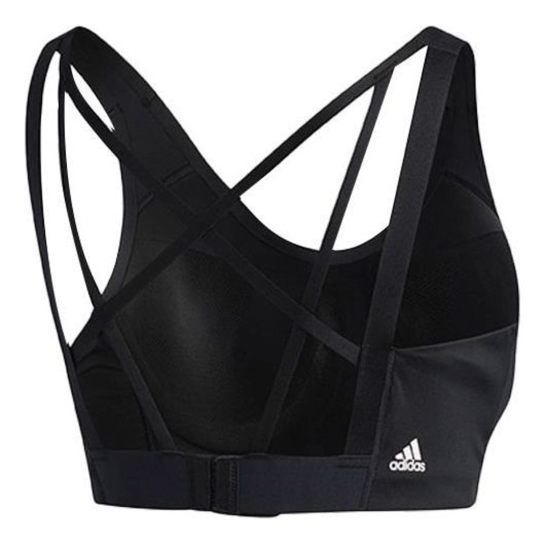 (WMNS) adidas Stronger For It Alpha Bra Asia Sizing 'Black' FL2365